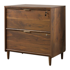 Sauder Clifford Place 2 Drawer Lateral File Cabinet in Grand Walnut