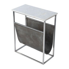Butler Koler Marble & Leather Magazine Table