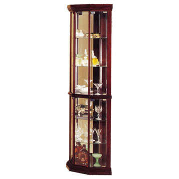 Huxley Corner Curio Cabinet, Cherry