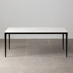 Minimalist Table &ndash; Innovation S - Calcatta / Black - Dining Tables
