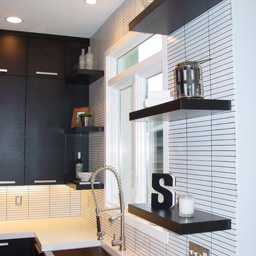 Blackened Rift Cut Oak in Kitchen Remodel