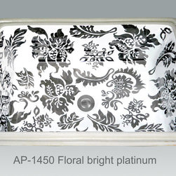 Hand Painted Undermounts by Atlantis Porcelain - Bathroom Sinks