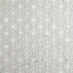 Tangent Honeycomb in Calacata - Tile