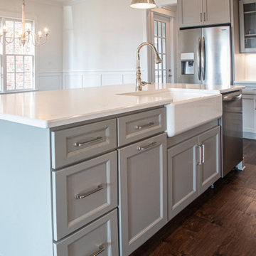 Newport Dorian Gray Kitchen | Arrington Cabinetry