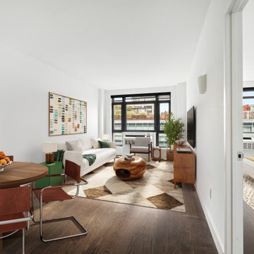 Virtual Staging Examples - Mid-Century Modern Style