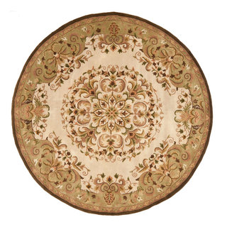 Safavieh Heritage Collection HG640 Rug, 4' Round - Victorian - Area ...