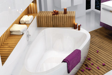 Example of a trendy bathroom design in Other
