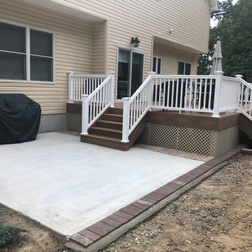 Trex Deck and Concrete Patio
