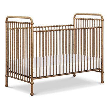 Million Dollar Baby Classic Abigail 3-in-1 Convertible Crib in Vintage Gold