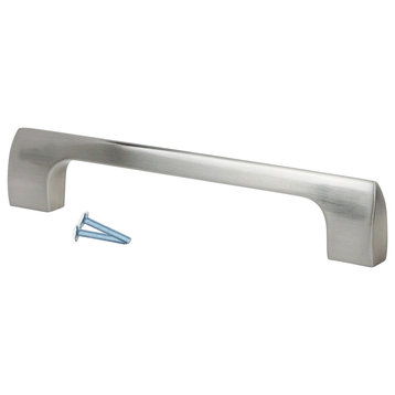 2 Pack Modern 6-5/16" Centers, Brushed Nickel, Cabinet Hardware Pull / Handle