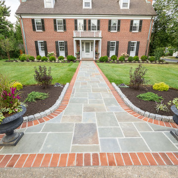 Front Natural Flagstone Walkway