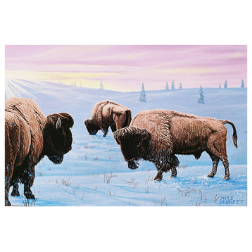Mike Bennett Wyoming Buffalo Art Print, 24"x36"