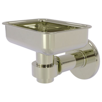 Continental Wall Mount Soap Dish Holder, Polished Nickel