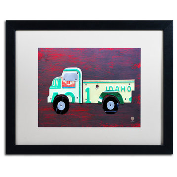 "Pickup Truck" Matted Framed Canvas Art by Design Turnpike