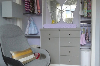 Nursery - mid-sized contemporary nursery idea in DC Metro