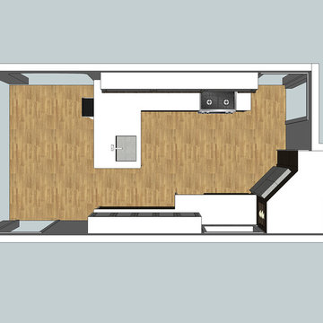 Contempory Kitchen/Mid-Century Home