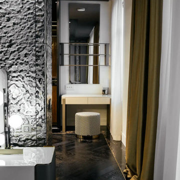 Modern Luxury Bedroom Design and Decor – Accent Wall & Bespoke Lighting
