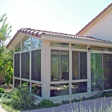 Sunroom and patio enclosures with vaulted ceilings
