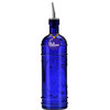 Olive Branch Recycled Glass Oil/Vinegar Bottle With Pour Spout, Cobalt Blue
