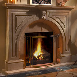 Ramsey Stone Fireplace Mantel - Indoor Fireplaces