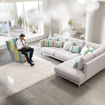 Opera Modern Sectional Sofa by Famaliving California