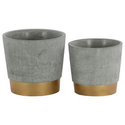 Contemporary Outdoor Pots And Planters by Urban Trends Collection