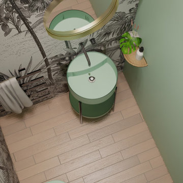 Guest Bathroom - Green