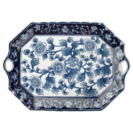 Blue and White 18" Platter