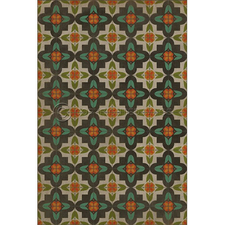 Vintage Vinyl Floorcloths/Mats (Anna's Garden), 20x30