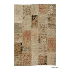 Over-dyed Anatolian Patchwork Rug - Rugs