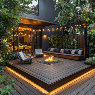 Modern Outdoor Wooden Deck