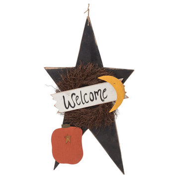 Farmhouse Extra Large Welcome Star with Pumpkin