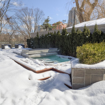 Snow-Covered Swim Spa