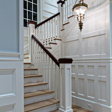 Coastal Paneled Stairwell