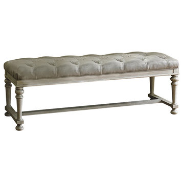 Lexington Oyster Bay Bellport Leather Bed Bench, Millstone LL1773-25