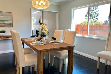 Mid-sized transitional dining room photo in Los Angeles