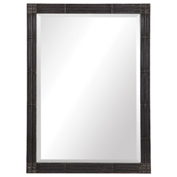 Uttermost Gower Aged Black Vanity Mirror, 9485
