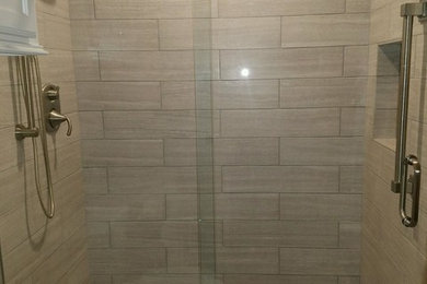 Example of a trendy bathroom design in Houston