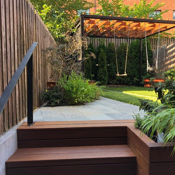 Brooklyn backyard with small playground