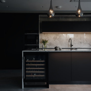 Radlett New Build Black Kitchen