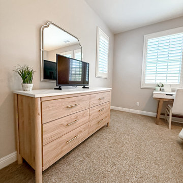 Guest Bedroom Redesign | Modern Textured Coastal Retreat