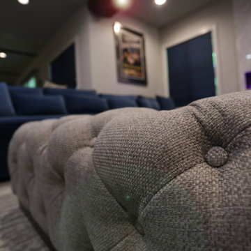 Blue Luxury Media Room