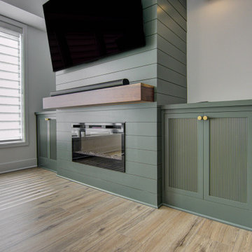 Cozy Basement Remodel with Custom Touches