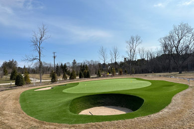 Outdoor Pond and Ultimate Putting Green