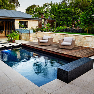 75 Beautiful Tile Courtyard Pool Pictures Ideas Houzz