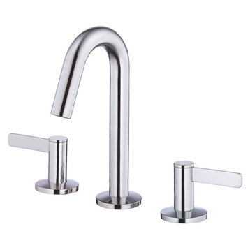 Amalfi Two Handle Widespread Lavatory Faucet Chrome, Chrome