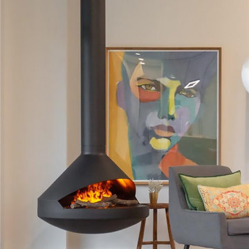 VITA Fireplaces AIDAN Single-Sided | Suspended Vapor-Fire Feature in Burlington,