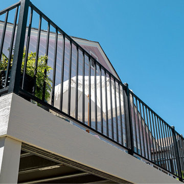 Multi-Level Mountain Home Deck