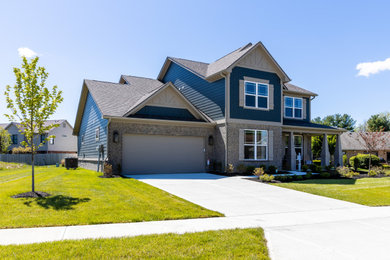 Inspiration for a coastal home design remodel in Indianapolis