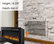 PuraFlame 60" Alice In, Wall Recessed Electric Fireplace, Touch Screen Control